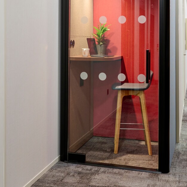 Telephone booth at Bolton Street, Beaumont Business Centres in Mayfair