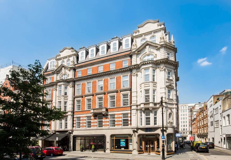 The building at North Audley Street, Argyll in Mayfair