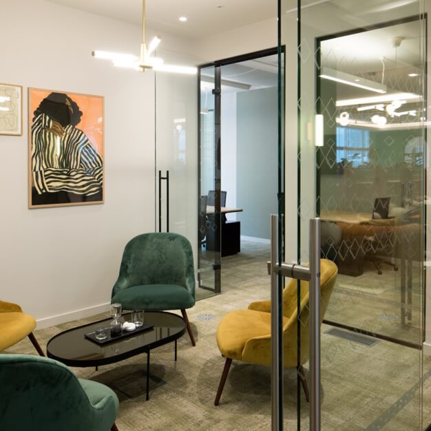 The meeting room at Grosvenor Hill, The Arterial Group Ltd in Mayfair