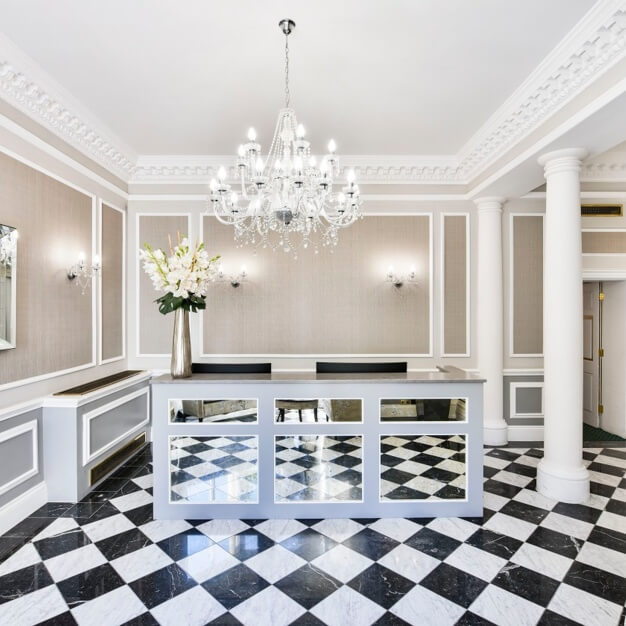 The reception at Berkeley Square, Argyll in Mayfair