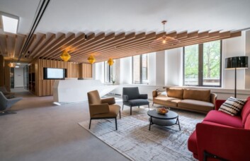The reception at Berkeley Square, Regus in Mayfair