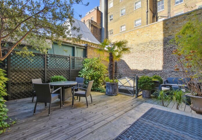 Use the roof terrace at Berkeley Square, Pasley-Tyler Holdings Limited (Mayfair)