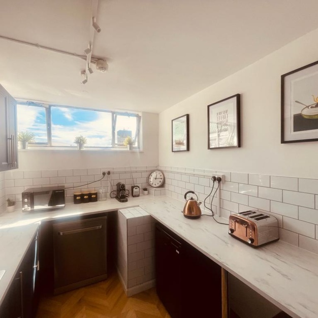 Kitchenette at London Road, Wimbletech CIC in Mitcham
