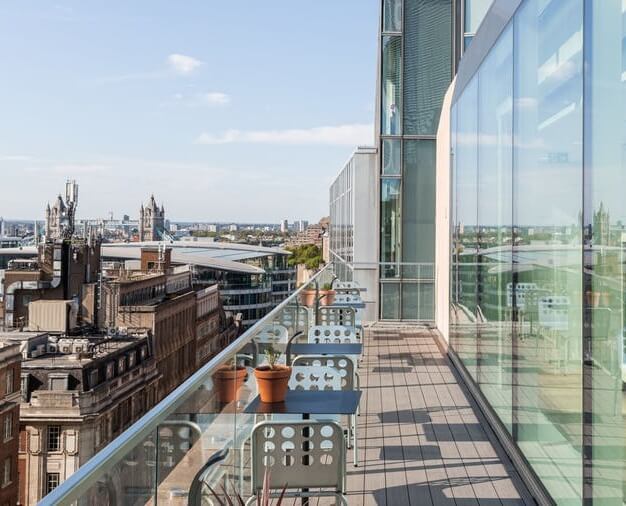 A balcony/terrace at Eastcheap, WeWork (Monument)