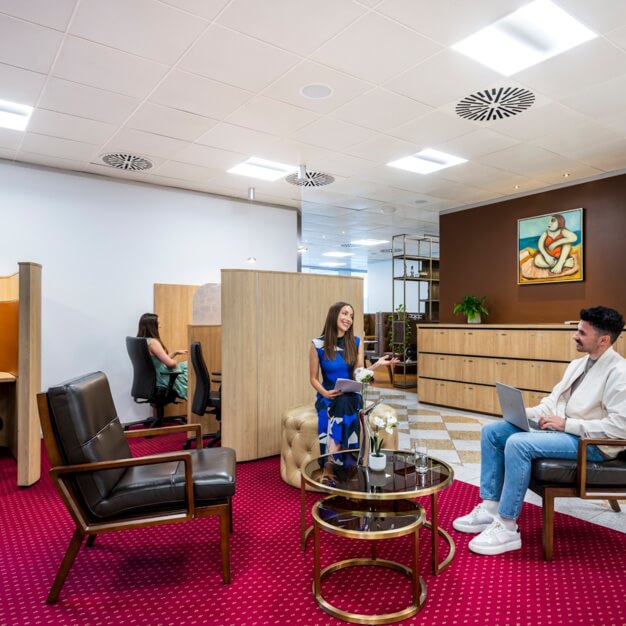 A breakout area in Leadenhall Street, Serv Corp, Monument
