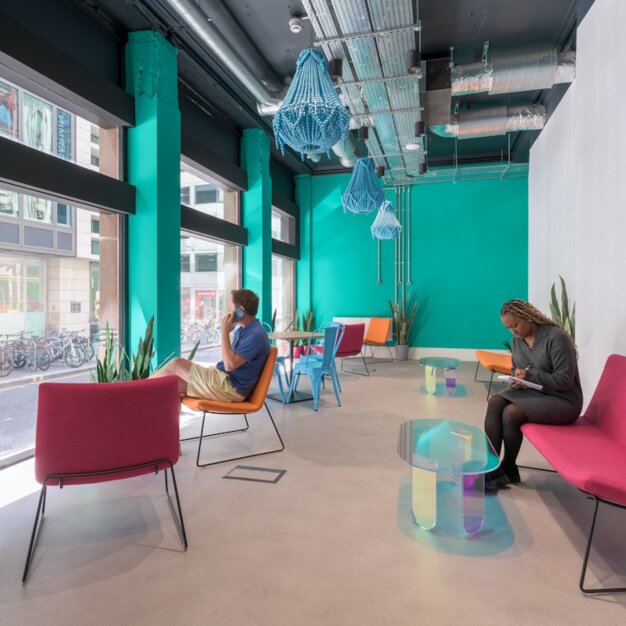 A breakout area in Lime Street, The Boutique Workplace Company, Monument