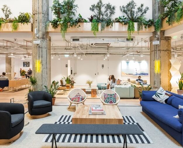 Breakout area at Eastcheap, WeWork in Monument