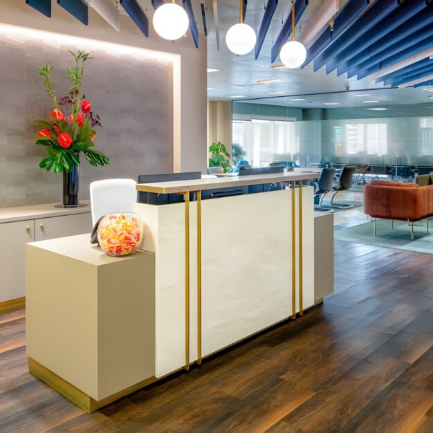 Reception area at Gracechurch Street, Landmark Space in Monument