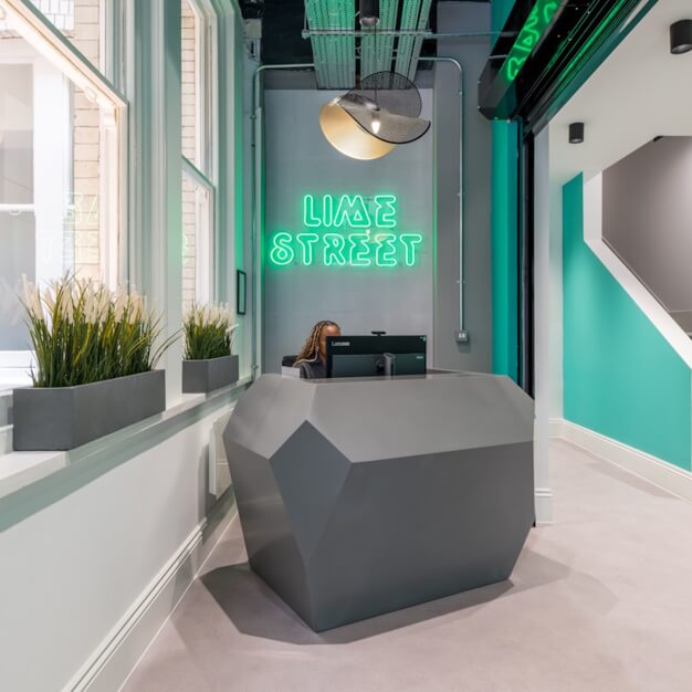 Reception - Lime Street, The Boutique Workplace Company in Monument