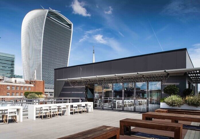 Roof terrace in St Dunstans Hill, The Office Serviced Offices (OSiT), Monument