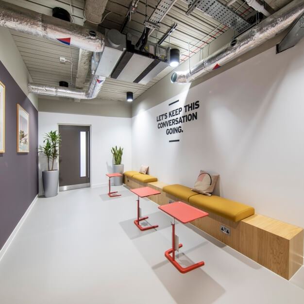 A breakout area in Moorgate, Regus, Moorgate