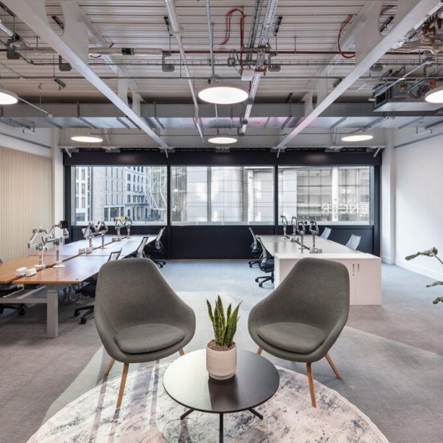 A dedicated breakout area in Finsbury Pavement, RX, Moorgate