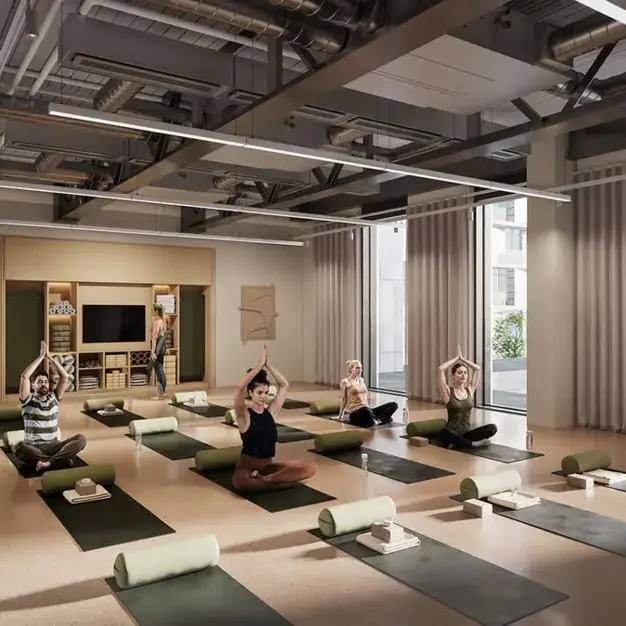A fitness studio, London Wall, FORA in Moorgate