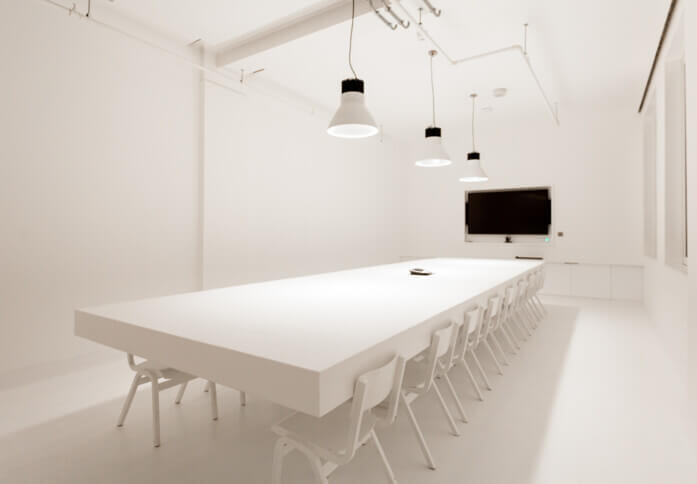 Boardroom at Finsbury Square, Huckletree in Moorgate