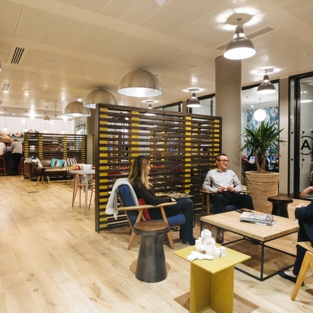 Breakout space in Fore Street Avenue, WeWork (Moorgate)