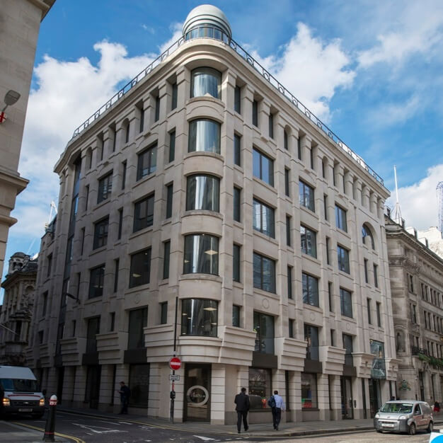 Building outside at Moorgate, Regus, Moorgate
