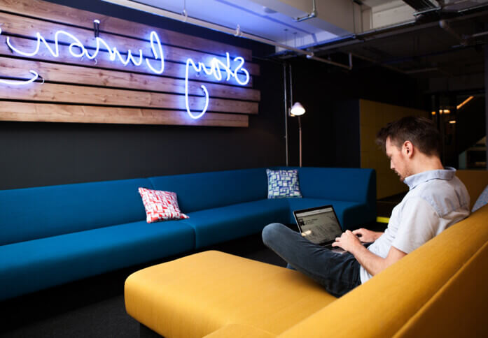 Client Breakout space - Finsbury Square, Huckletree in Moorgate