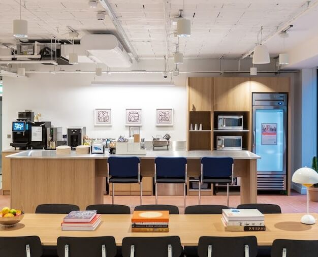 Kitchen at Moorgate, WeWork in Moorgate
