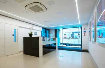 Reception area at Basinghall Street, Kitt Technology Limited in Moorgate