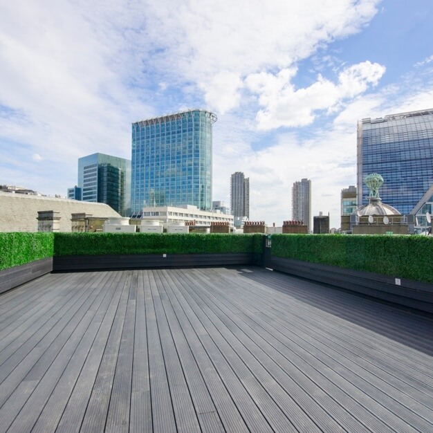 Roof terrace in Finsbury Circus, Workspace Group Plc, Moorgate