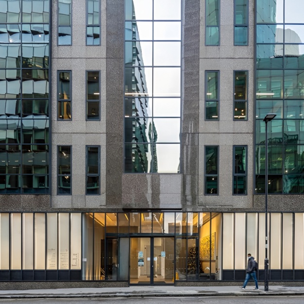 The building at Chiswell Street, Industrious UK Holdings Ltd, Moorgate