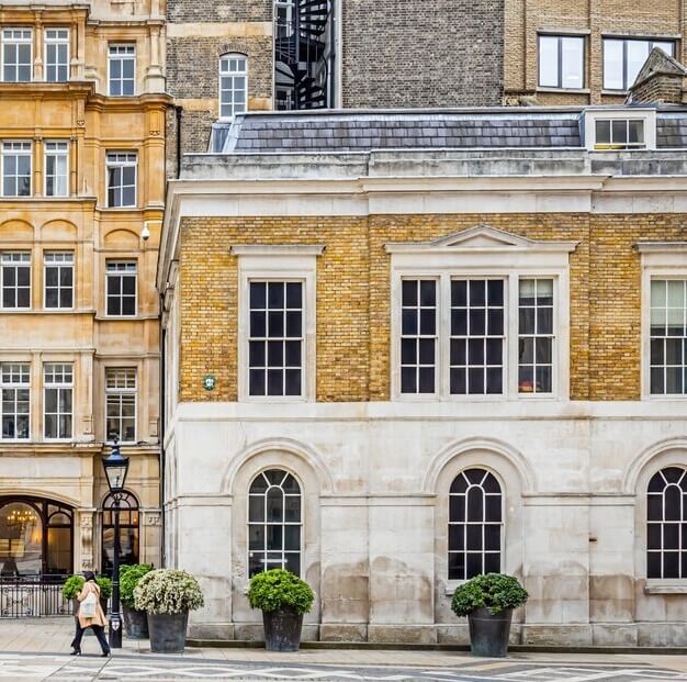 The building at Guildhall Yard, UBC UK Ltd in Moorgate