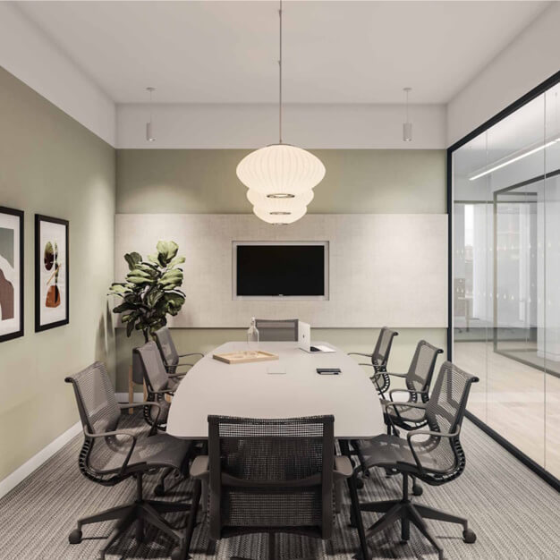 The meeting room at Coleman Street, Industrious UK Holdings Ltd in Moorgate
