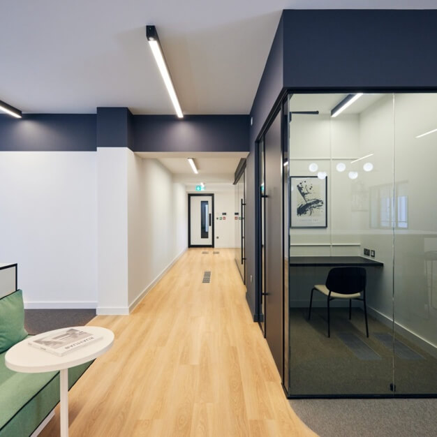 The phone booth at Aldermanbury Square, INGLEBY TRICE in Moorgate