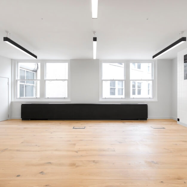 Unfurnished workspace at Finsbury Circus, Workspace Group Plc, Moorgate