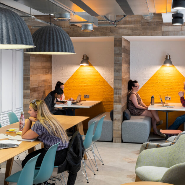 A breakout area at Mortlake High Street, Glenstone Property PLC