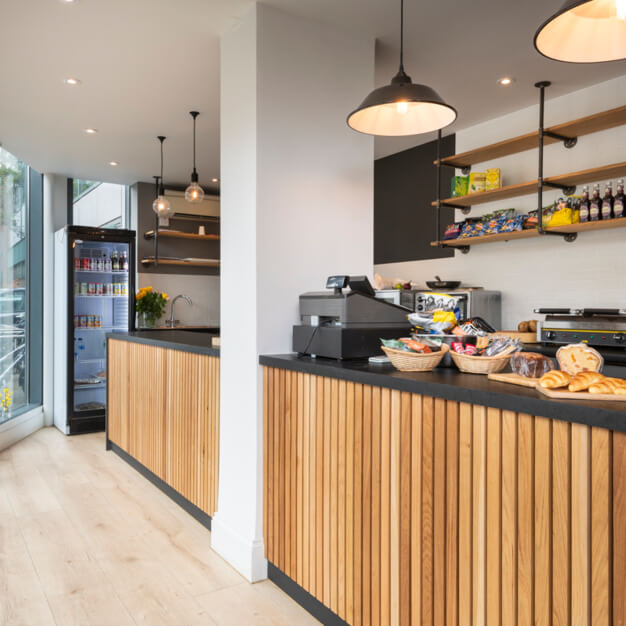 The café at Mortlake High Street, Glenstone Property PLC in Mortlake
