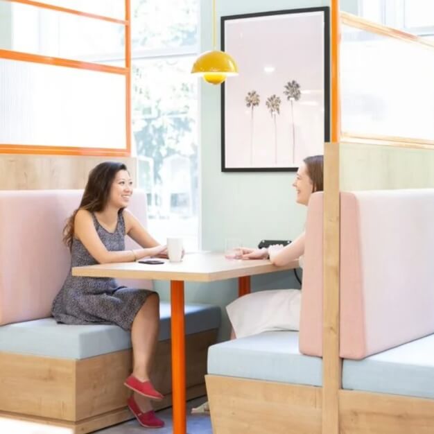 A breakout area in Alfred Place, Landmark Space, Noho