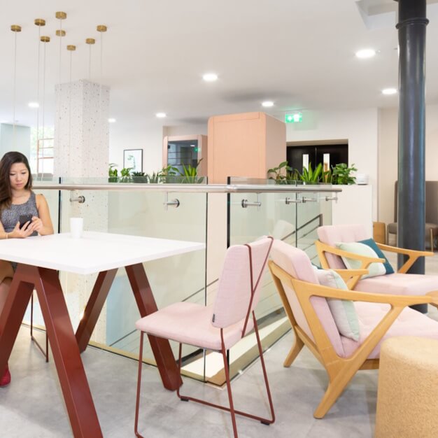 A breakout area in Alfred Place, Noho - Landmark Space
