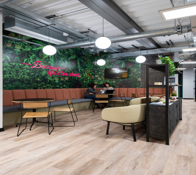 A breakout area in Foley Street, Work.Life, Noho