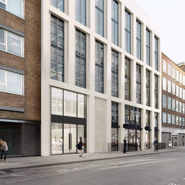 Building external for Berners Street, FORA, Noho
