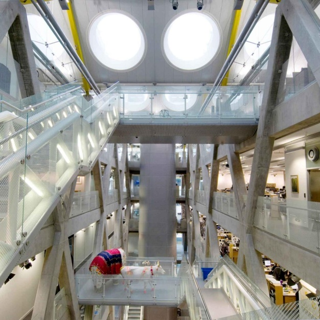 Atrium area at Evesham Street, Spacemade, in Notting Hill