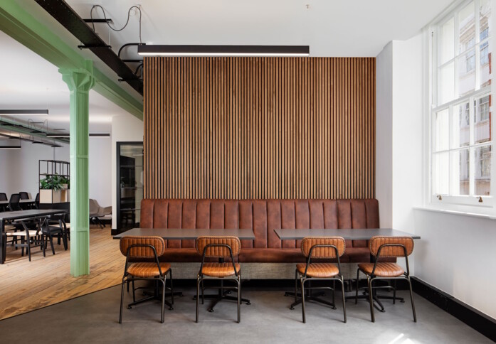 A breakout area in Ironmonger Row, Metspace London Limited, Old Street