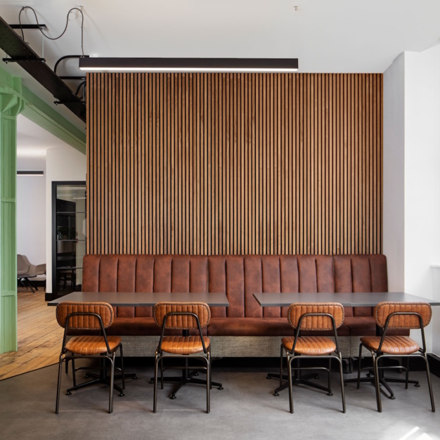 A breakout area in Ironmonger Row, Metspace London Limited, Old Street