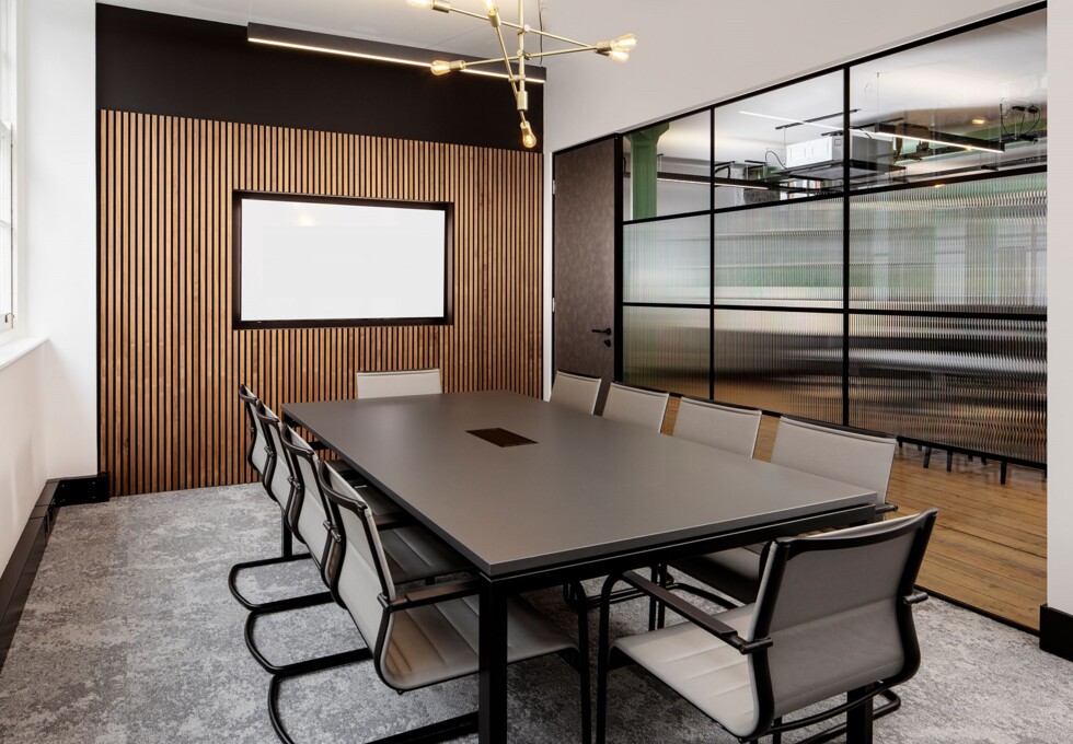 Boardroom at Ironmonger Row, Metspace London Limited in Old Street