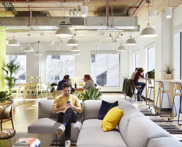 Breakout space in City Road, WeWork (Old Street)