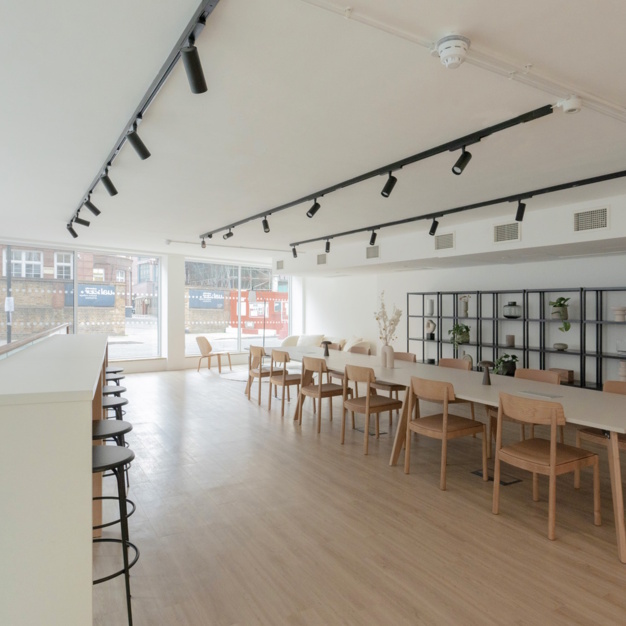 Breakout space, which is dedicated, in Garrett Street, Workpad (Old Street)