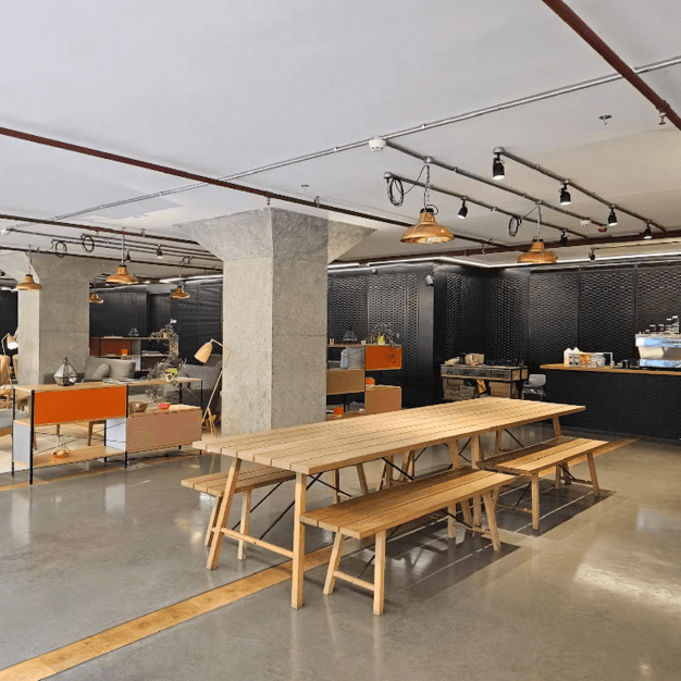 Café area at Old Street, Made, Old Street
