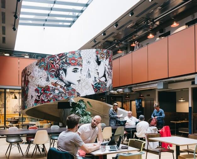 Enjoy the communal space in Corsham Street, WeWork (Old Street)