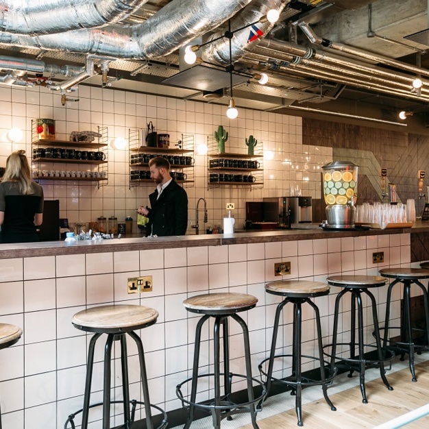 Kitchen at Corsham Street, WeWork in Old Street