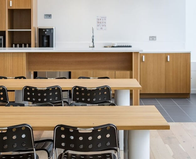 Kitchenette at Banner Street, WeWork in Old Street