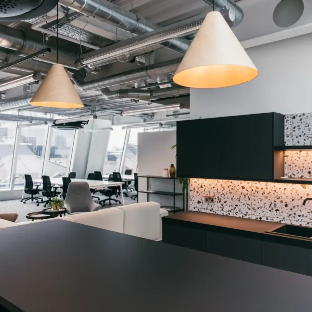 Kitchenette at City Road, Knotel in Old Street