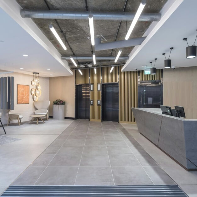 Reception area at Old Street, Kontor in Old Street