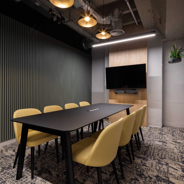 The boardroom at Worship Street, Techspace in Old Street