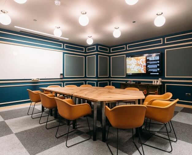 The meeting room at Corsham Street, WeWork in Old Street