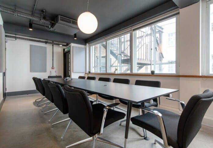 The meeting room at Luke Street, Canvas Offices in Old Street